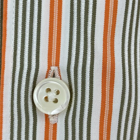 Ermenegildo Zegna Mens Cotton Long Sleeve Button Down Dress Shirt - Picture 6 of 8